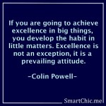 Excellence is a prevailing attitude